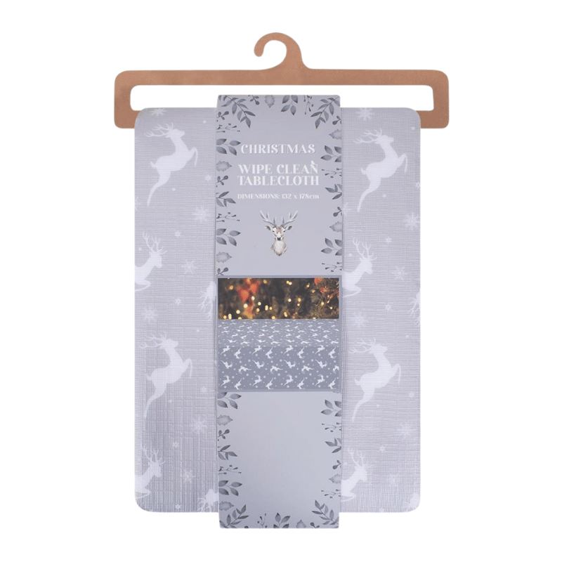 Christmas Stag Wipe Clean Tablecloth