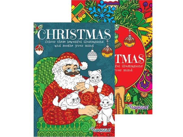 Squiggle Advanced Christmas Colouring book