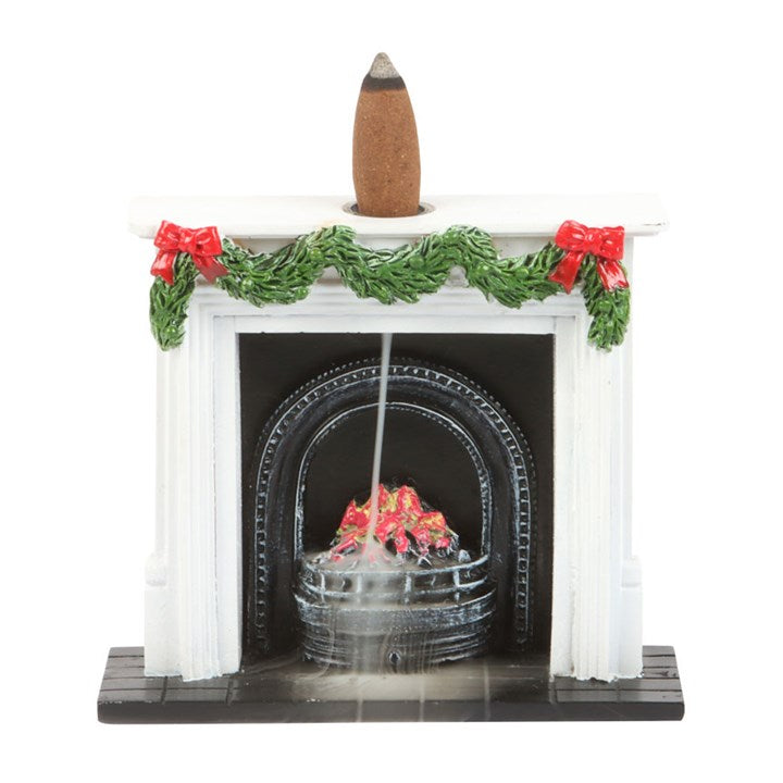 Christmas Fireplace Backflow Incense Cone Burner
