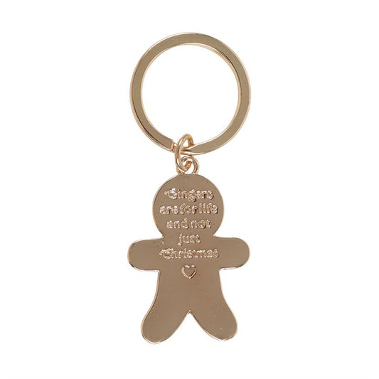 Gingerbread Man 'Gingers Are For Life' Keyring
