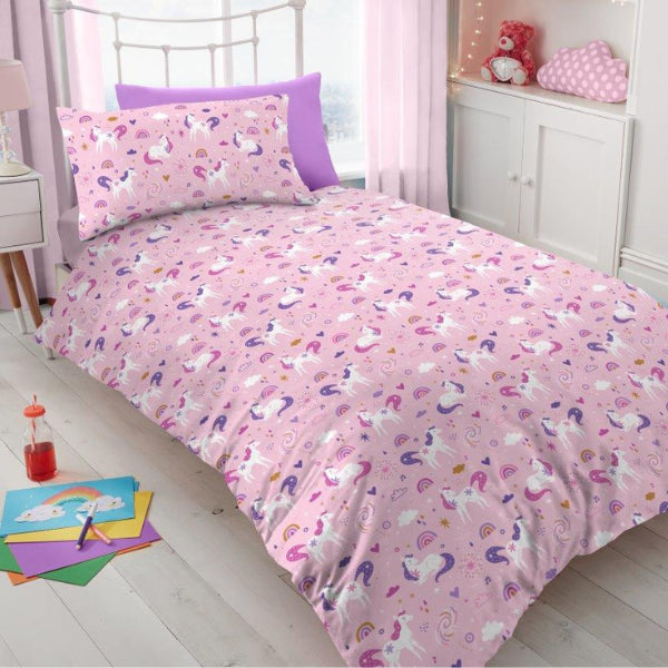 Unicorn Pink Duvet Set
