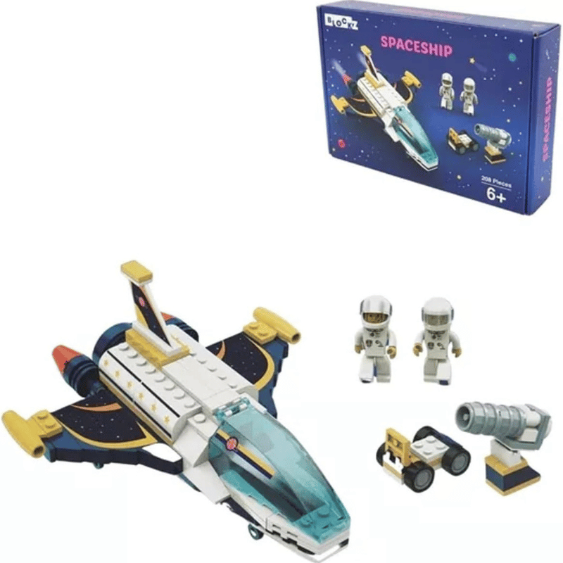Blockz Spaceship Building Set - 208 pcs