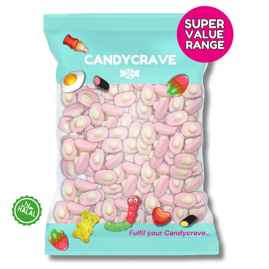 Candycrave Pink and White Mushrooms 1kg