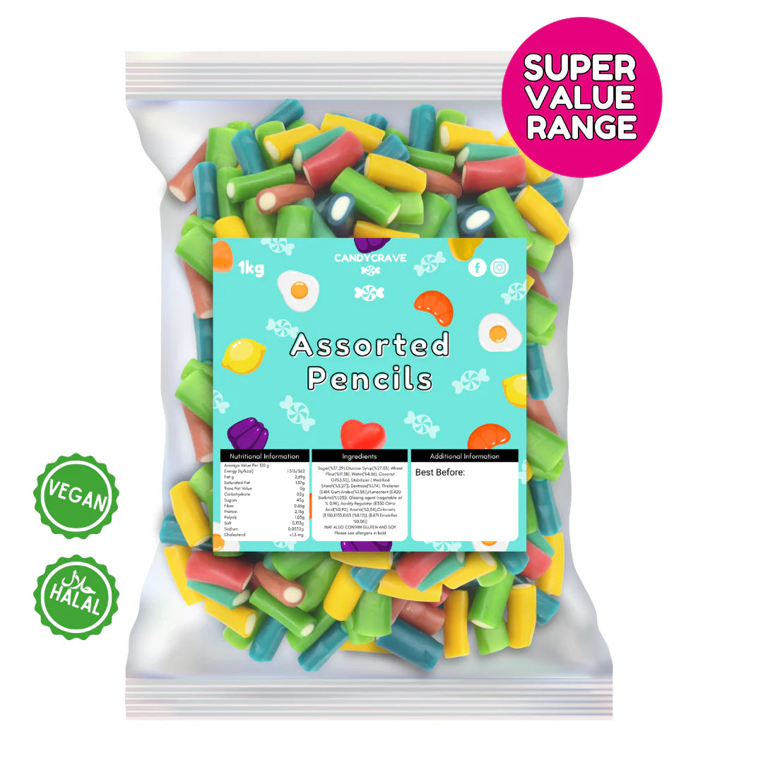 Candycrave Assorted Pencils 1kg