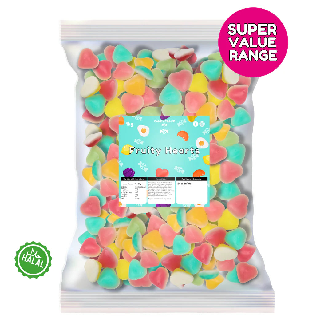 Candycrave Fruity Hearts Mix 1kg
