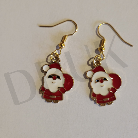 Santa Earrings