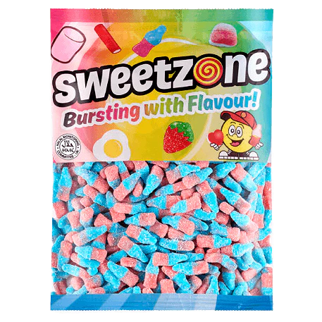 Sweetzone Mini Fizzy Blue Bottles 1kg