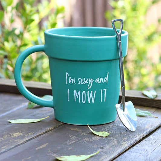 Sexy And I Mow It Mug & Shovel Spoon