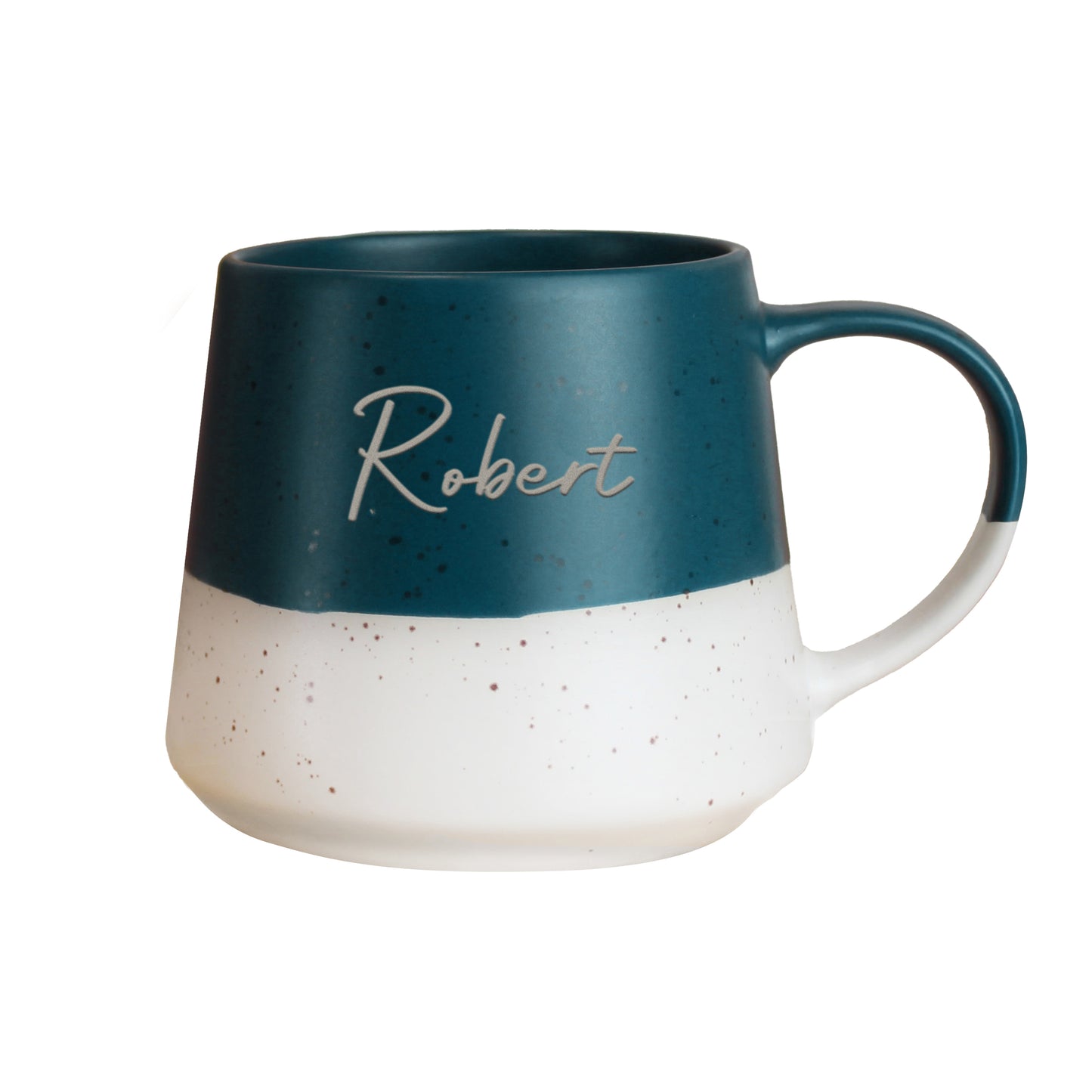 Personalised Name Blue Speckled Ceramic Mug