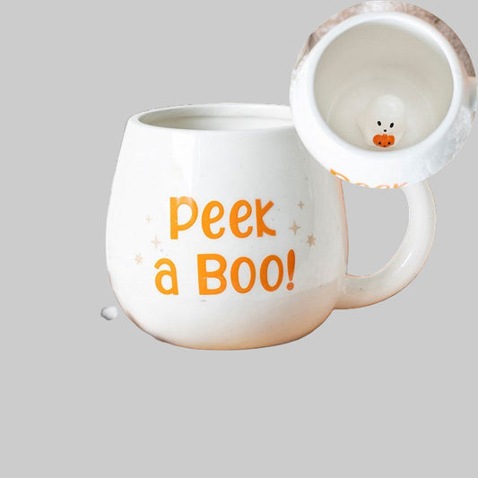 Peekaboo Ghost Rounded Mug