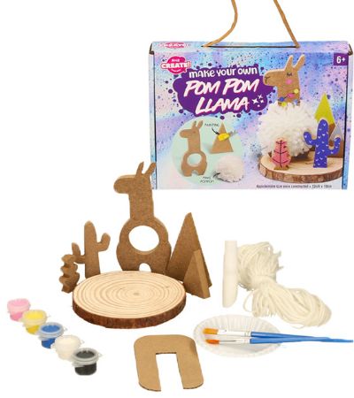 Make Your Own Pom Pom Llama Kit