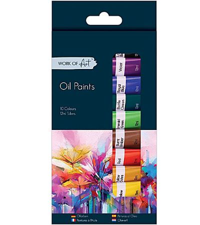 10 Pack Oil Paints - 12mls