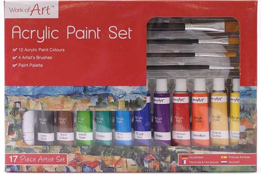 17 PCS Artist Acrylic Paint Set