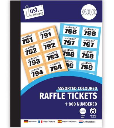 1-800 Cloakroom & Raffle Tickets