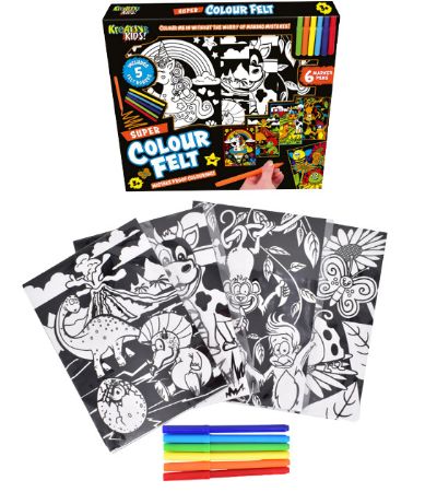 Kids Super Velvet Art Colouring Set
