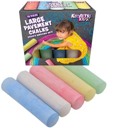 15 PC Large Pavement Chalks
