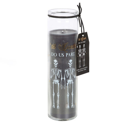 'Til Death Do Us Part Amber Noir Tube Candle
