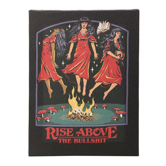 Rise Above The Bullsh*t Canvas Plaque by Steven Rhodes