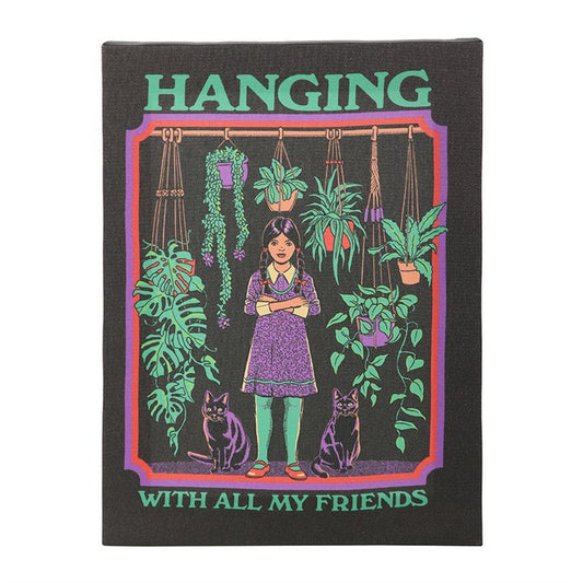 Hanging With All My Friends Canvas Plaque by Steven Rhodes