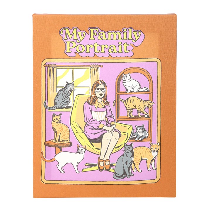 My Family Portrait Canvas Plaque by Steven Rhodes