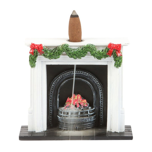 Christmas Fireplace Backflow Incense Cone Burner