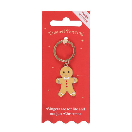 Gingerbread Man 'Gingers Are For Life' Keyring