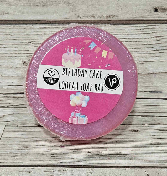 Birthday Cake Loofah Soap Bar