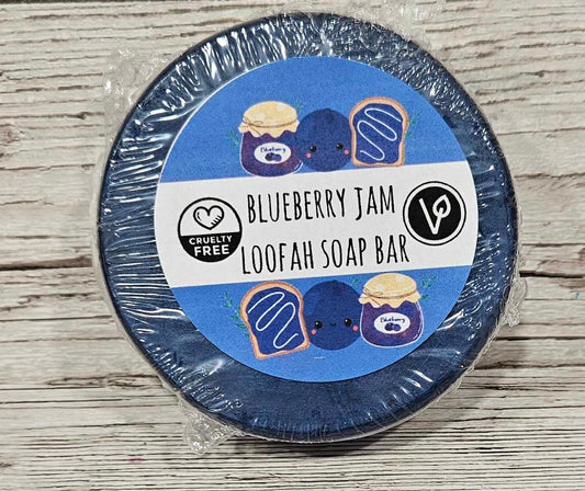 Blueberry Jam Loofah Soap Bar