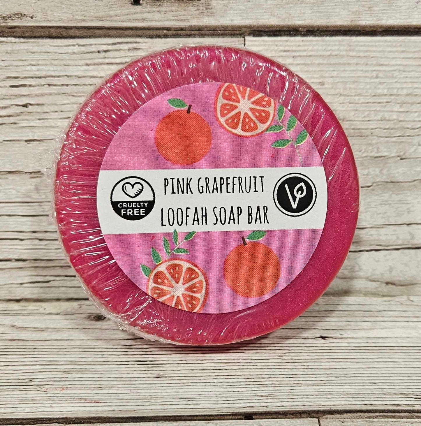 Pink Grapefruit Loofah Soap Bar
