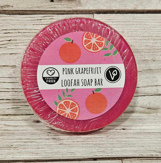 Pink Grapefruit Loofah Soap Bar