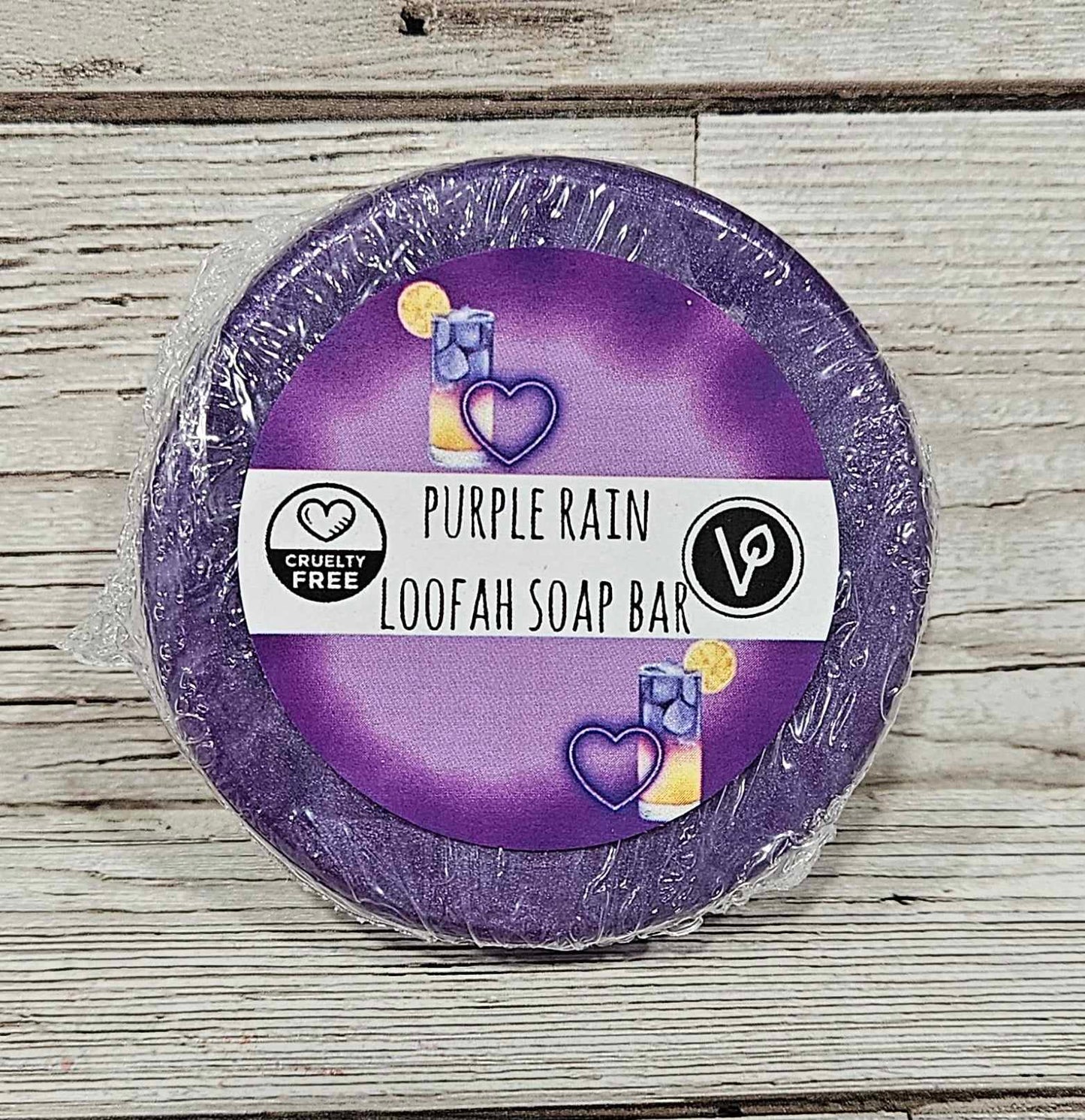 Purple Rain Loofah Soap Bar