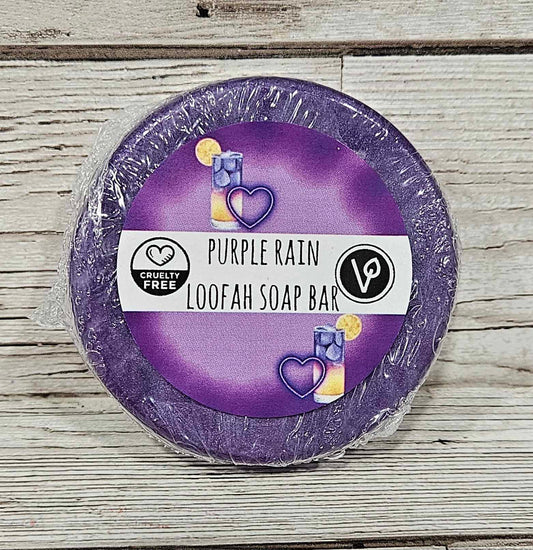 Purple Rain Loofah Soap Bar