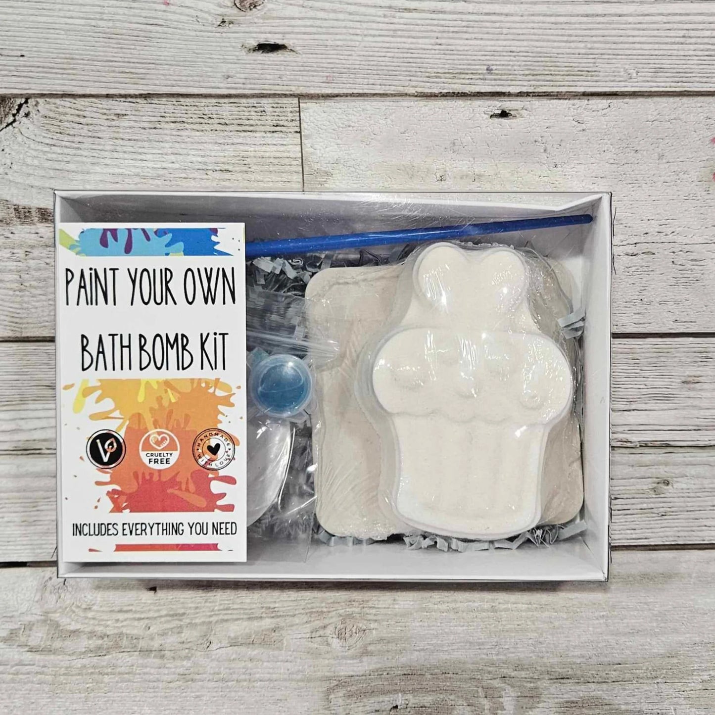 Paint Your Own Cute As A Cupcake Bath Bomb Kit