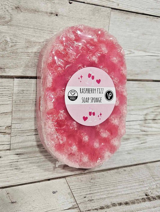 Raspberry Fizz Exfoliating Soap Sponge
