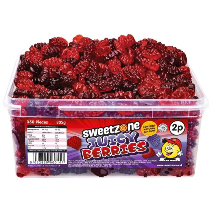Sweetzone Juicy Berries Tub 740g